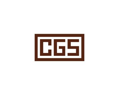 CGS logo tasarım vektör şablonu. CGS