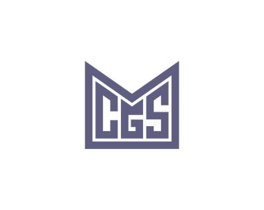 CGS logo tasarım vektör şablonu. CGS