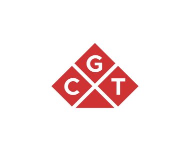 CGT logo tasarım vektör şablonu. CGT
