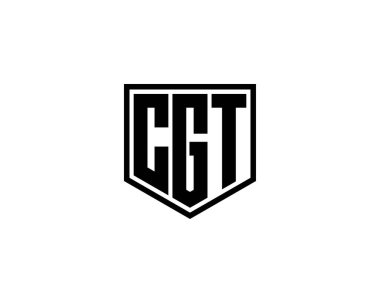 CGT logo tasarım vektör şablonu. CGT