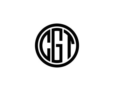 CGT logo tasarım vektör şablonu. CGT