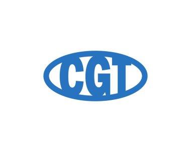 CGT logo tasarım vektör şablonu. CGT
