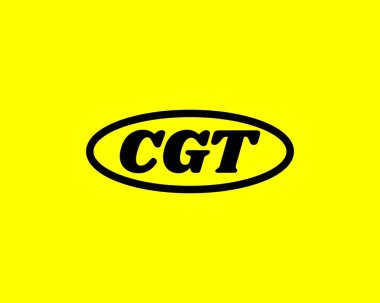 CGT logo tasarım vektör şablonu. CGT