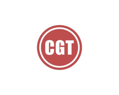 CGT logo tasarım vektör şablonu. CGT