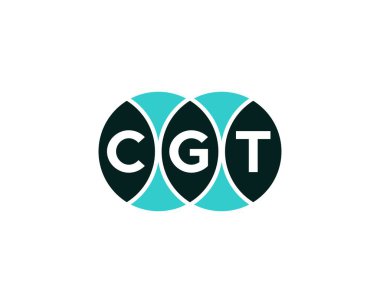 CGT logo tasarım vektör şablonu. CGT
