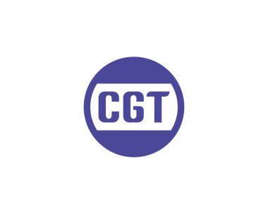 CGT logo tasarım vektör şablonu. CGT