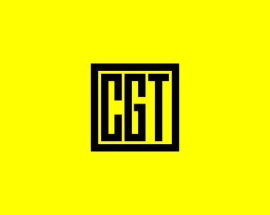 CGT logo tasarım vektör şablonu. CGT