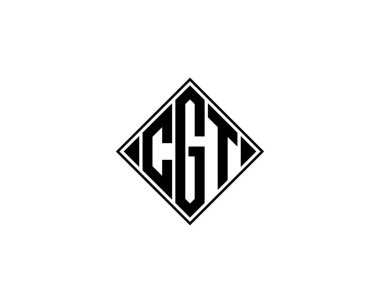 CGT logo tasarım vektör şablonu. CGT