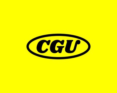 CGU Logo tasarım vektör şablonu. İşlemci