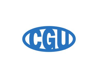 CGU Logo tasarım vektör şablonu. İşlemci
