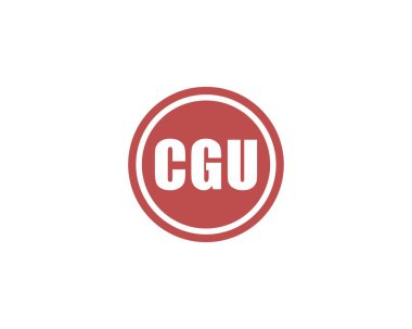 CGU Logo tasarım vektör şablonu. İşlemci