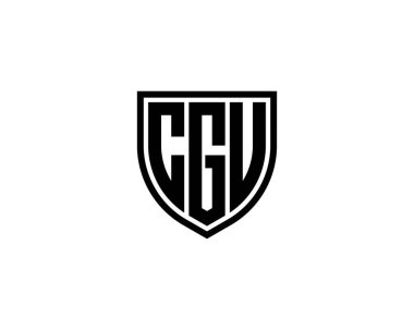 CGU Logo tasarım vektör şablonu. İşlemci