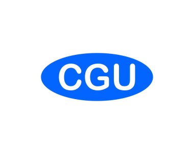 CGU Logo tasarım vektör şablonu. İşlemci