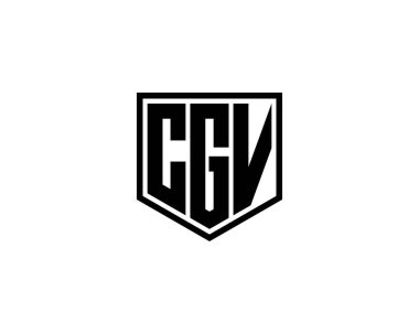 CGV Logo tasarım vektör şablonu. CGV
