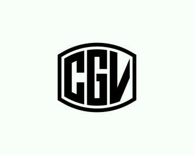 CGV Logo tasarım vektör şablonu. CGV