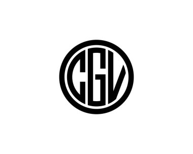 CGV Logo tasarım vektör şablonu. CGV