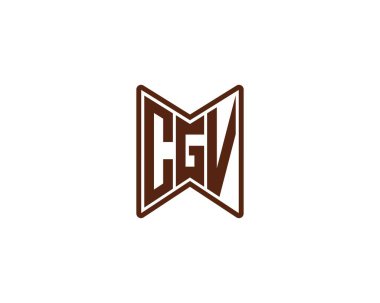 CGV Logo tasarım vektör şablonu. CGV