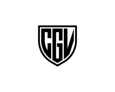 CGV Logo tasarım vektör şablonu. CGV