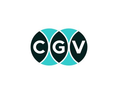 CGV Logo tasarım vektör şablonu. CGV