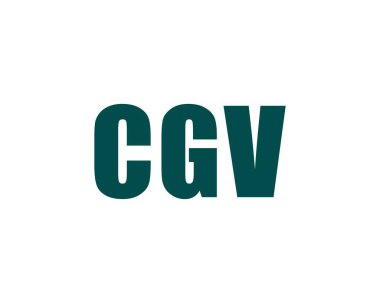 CGV Logo tasarım vektör şablonu. CGV