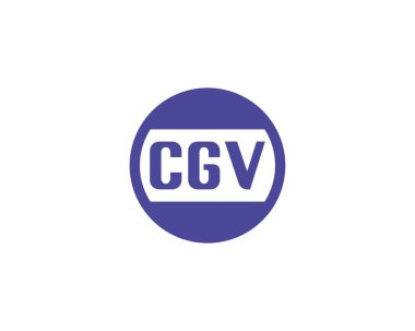 CGV Logo tasarım vektör şablonu. CGV