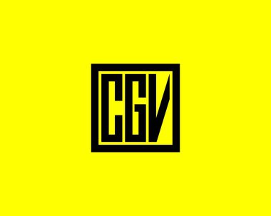 CGV Logo tasarım vektör şablonu. CGV