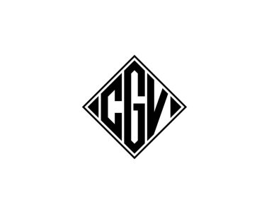 CGV Logo tasarım vektör şablonu. CGV