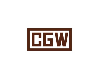 CGW logo tasarım vektör şablonu. CGW