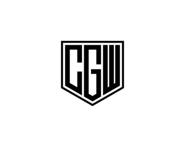 CGW logo tasarım vektör şablonu. CGW