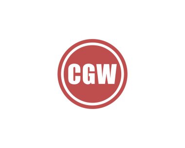 CGW logo tasarım vektör şablonu. CGW