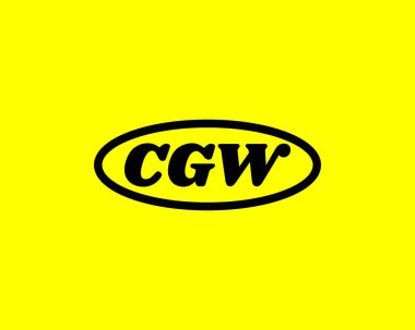 CGW logo tasarım vektör şablonu. CGW