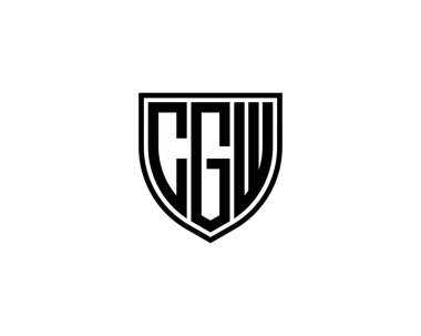 CGW logo tasarım vektör şablonu. CGW