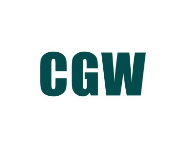 CGW logo tasarım vektör şablonu. CGW