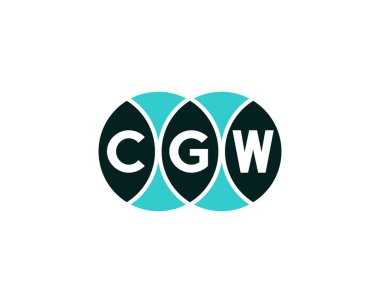 CGW logo tasarım vektör şablonu. CGW