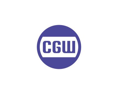 CGW logo tasarım vektör şablonu. CGW