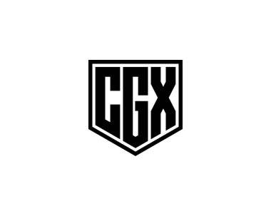 CGX logo tasarım vektör şablonu. CGX