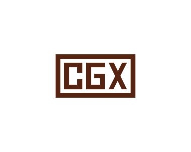 CGX logo tasarım vektör şablonu. CGX