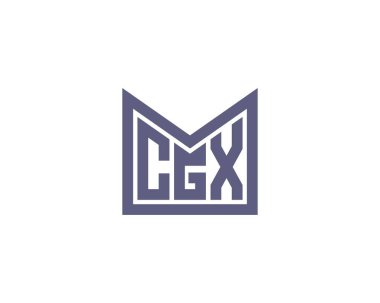 CGX logo tasarım vektör şablonu. CGX