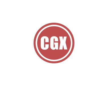 CGX logo tasarım vektör şablonu. CGX