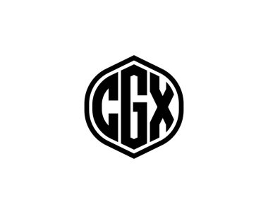 CGX logo tasarım vektör şablonu. CGX