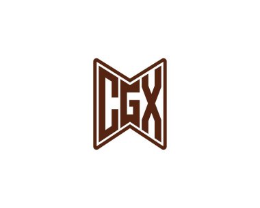 CGX logo tasarım vektör şablonu. CGX
