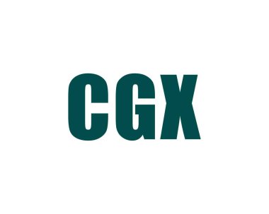CGX logo tasarım vektör şablonu. CGX