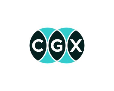 CGX logo tasarım vektör şablonu. CGX