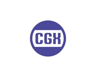 CGX logo tasarım vektör şablonu. CGX