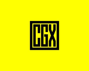 CGX logo tasarım vektör şablonu. CGX