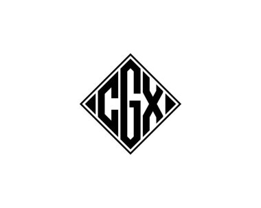 CGX logo tasarım vektör şablonu. CGX