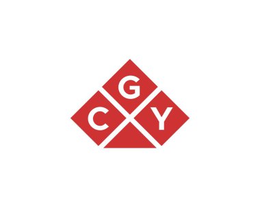 CGY Logo tasarım vektör şablonu. CGY