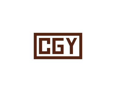 CGY Logo tasarım vektör şablonu. CGY