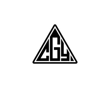 CGY Logo tasarım vektör şablonu. CGY