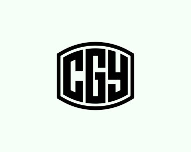 CGY Logo tasarım vektör şablonu. CGY